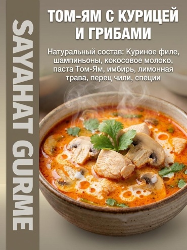 Sayahat Gurme суп том ям с курицей 350 г