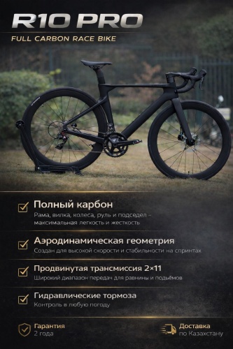 Велосипед Twitter R10 PRO 2026 one size черный