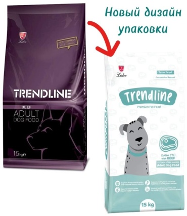Корм Lider Trendline Adult Beef Говядина для взрослых всех пород 15 кг