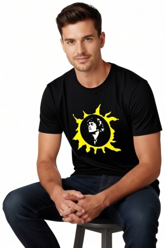 Футболка Mustang Tee ЦОЙ ЖИВИ черный
