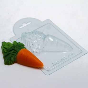 Форма для мыла и шоколада пластиковая Морковь