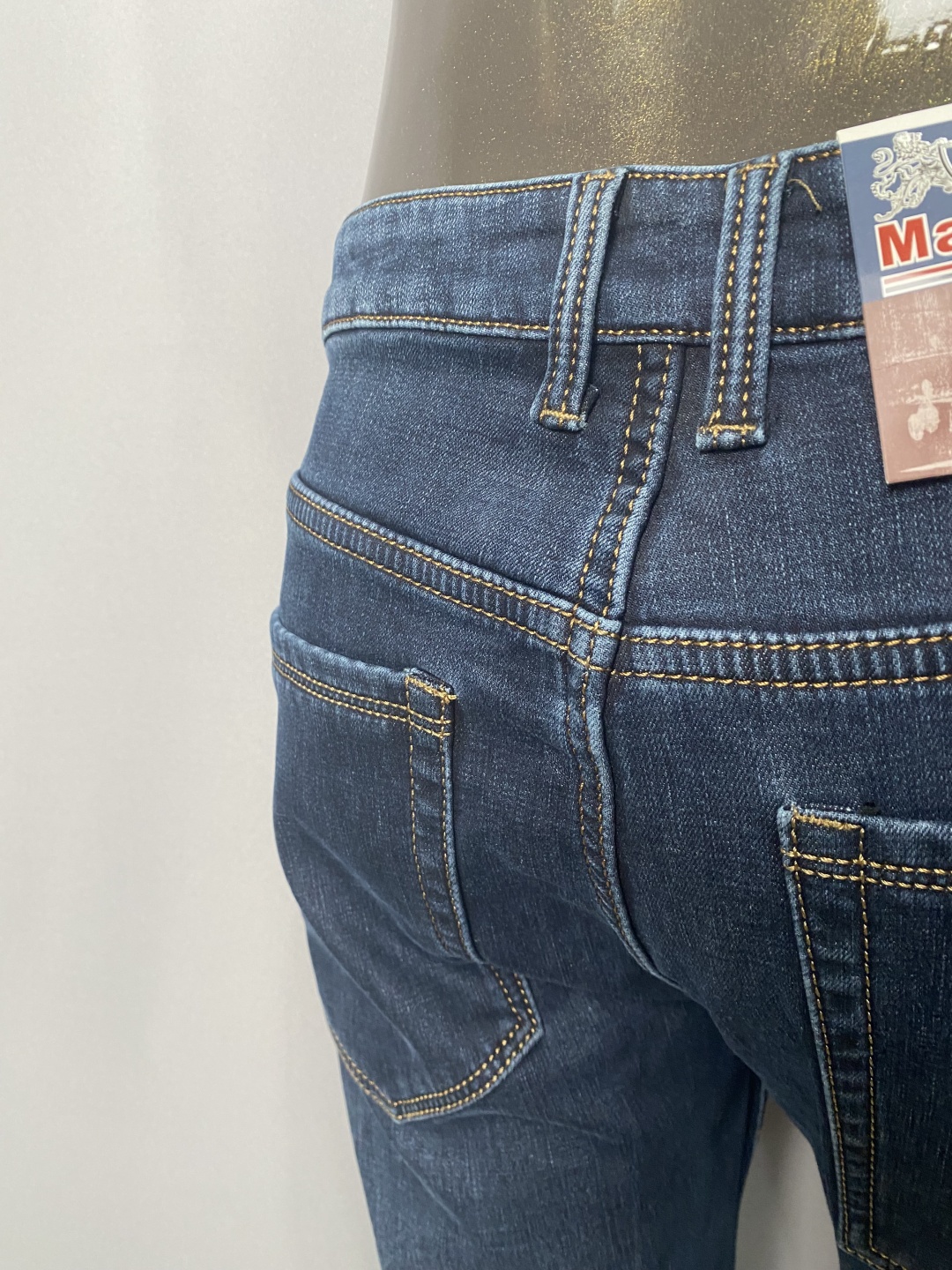 Джинсы прямые синий