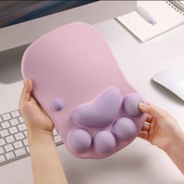 Коврик для мыши UNI-M Pink Paw 270x200x20 мм розовый