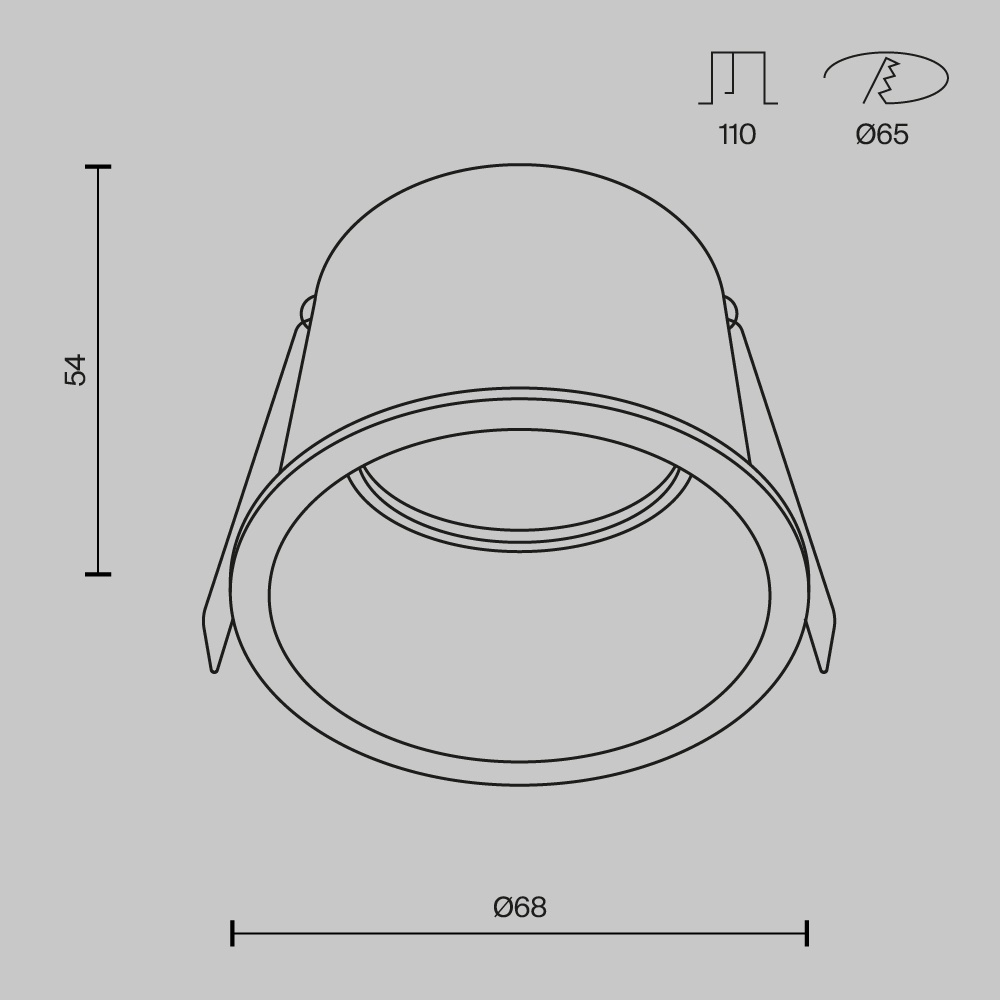 Maytoni спот DL049-01BB