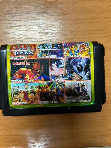 Tiny Toon, Soccer 92, Crude Buster, Rambo III, Batman, Flintstones, Northern Ken, Super Hang On SEGA ENG