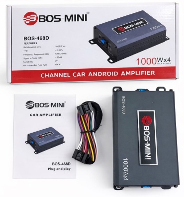 RS Audio Андроид усилитель B-468D 1000 Вт 4 канальный