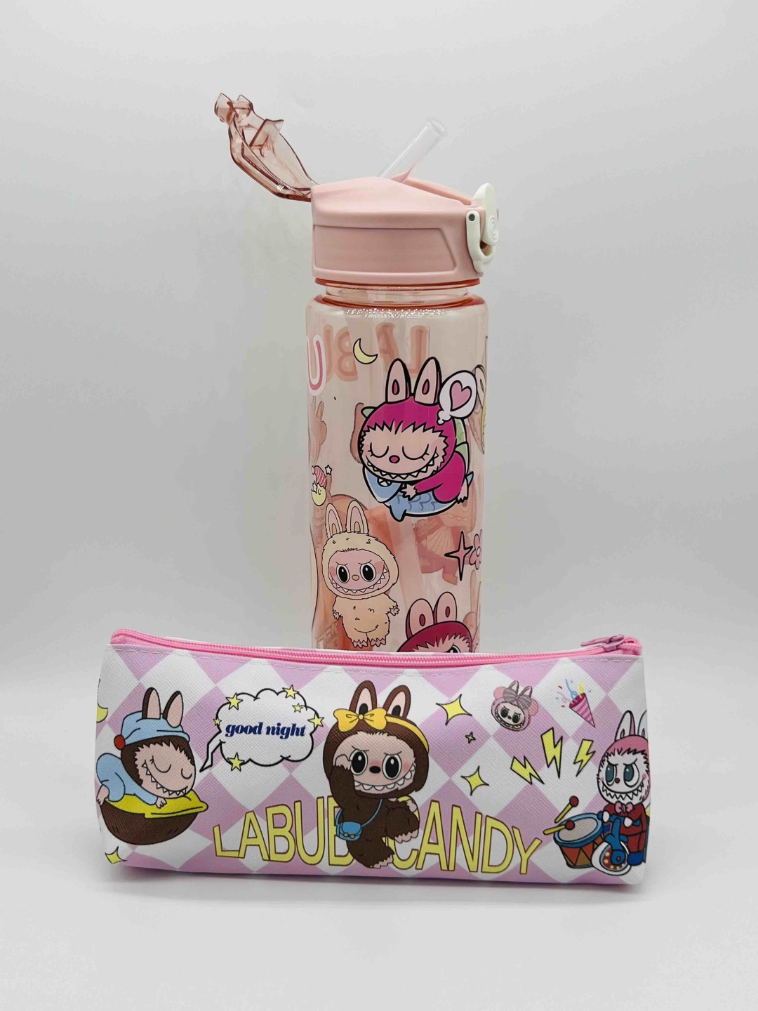 Школьный набор Labubu Pink 12 предметов 2 шт