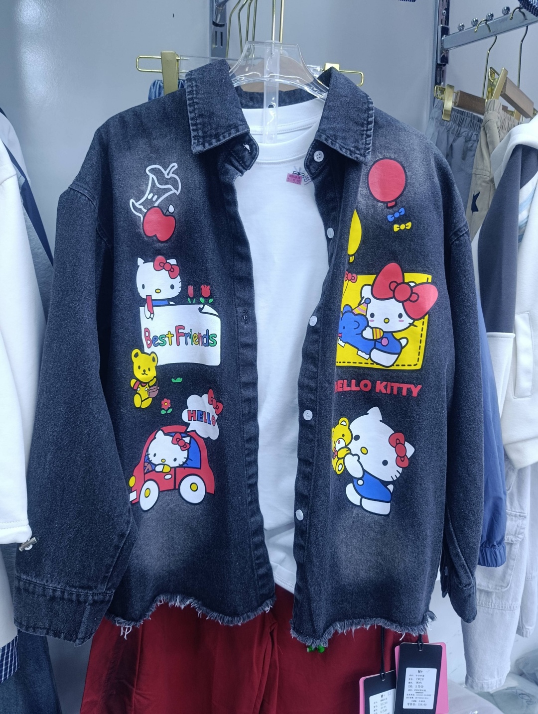 Рубашка Hello Kitty черный