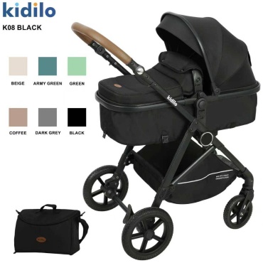 Коляска трансформер KIDIO Kidio k08, черный