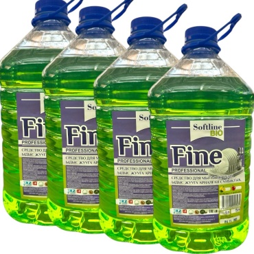 Softline bio гель Комплект для мытья посуды Fine 5 л