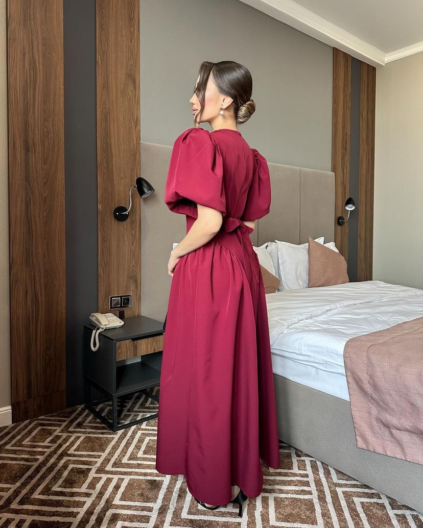 Вечернее платье NUR Collection бордовый
