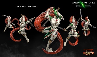 Набор миниатюр Warhammer 40000 Aeldari Howling Banshees