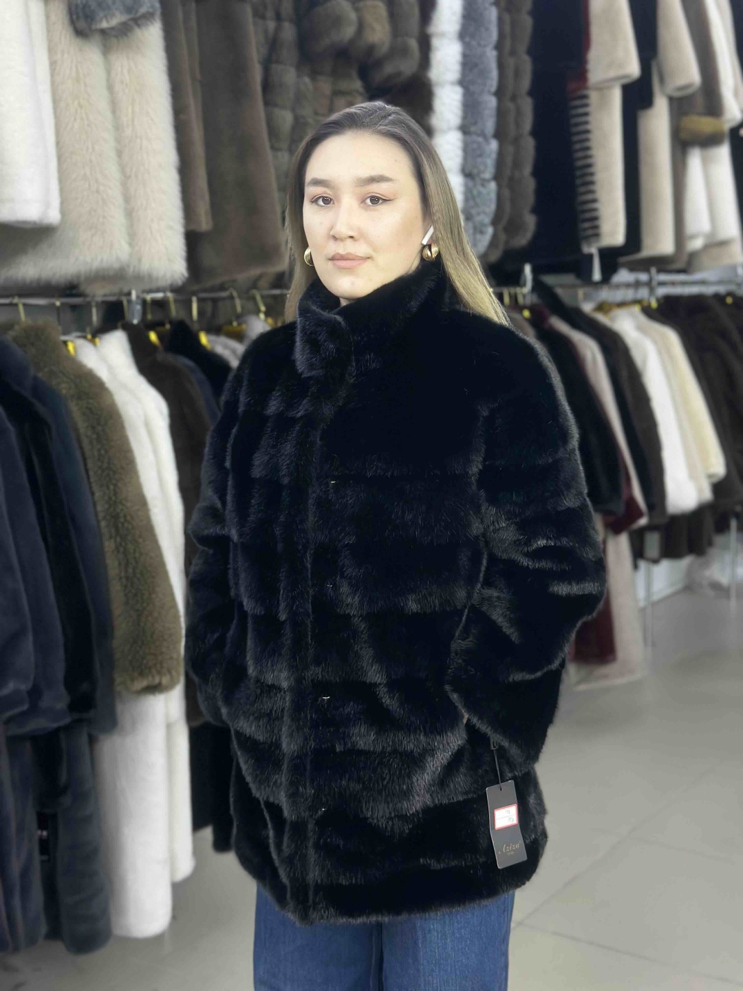 Шуба черный