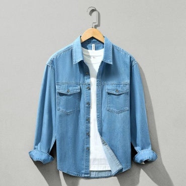 Рубашка джинсовая Jeans Town голубой