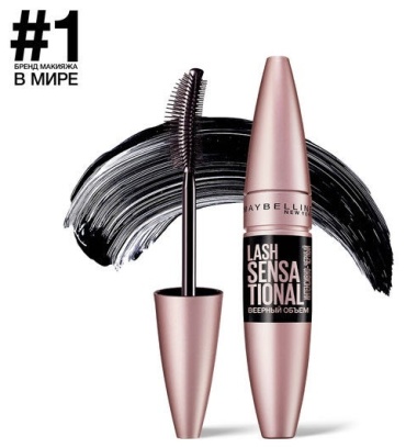 Тушь для ресниц Maybelline New York CILS SENSATIONAL для объема, подкручивающая черный