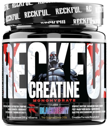 Креатин Reckful Creatine Monohydrate черника 200 г