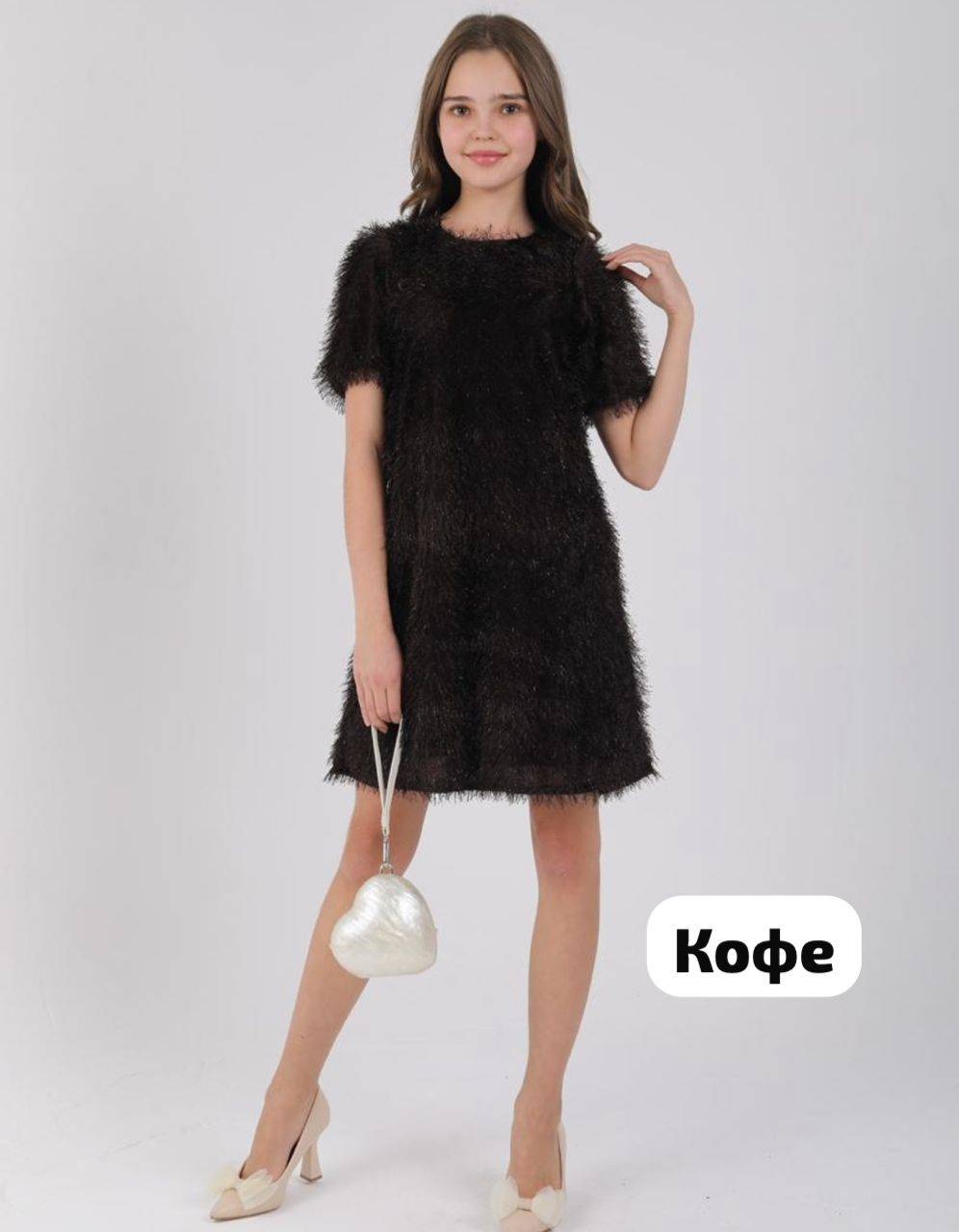 Нарядное платье коричневый