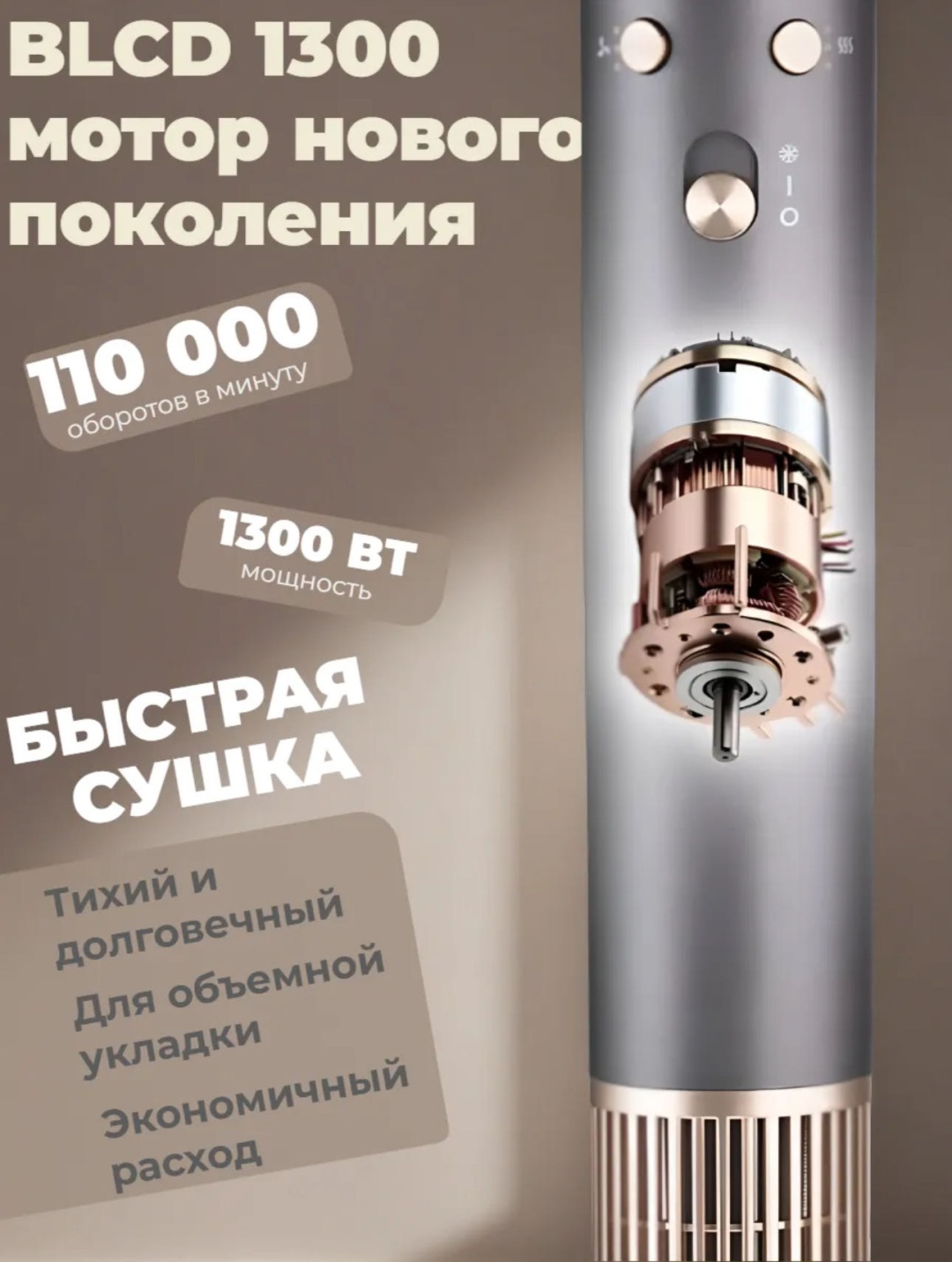 DINAL D-019 стайлер серый