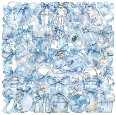 Наклейки "Blue Charm" 53штуки