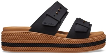 Шлепанцы Crocs коричневый, черный