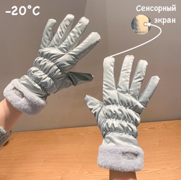 Перчатки размер универсальный серый
