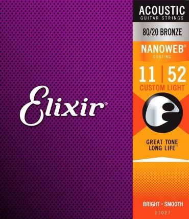 Elixir 80/20 Bronze Nanoweb 11-52 11027