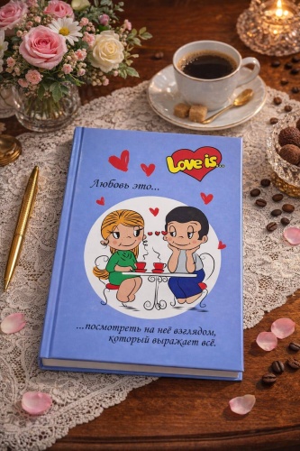 Блокнот Love is, A5, 80 л, мультиколор