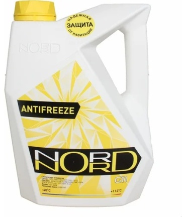 Антифриз NORD PREMIUM желтый желтый (оранжевый) G-11 5 л