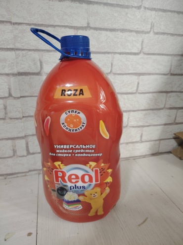 Real Гель для стирки+кондиционер Роза 5 л