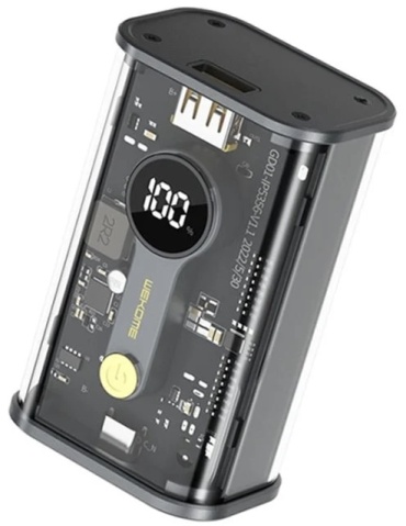 Внешний аккумулятор WEKOME WP-345 10000 мАч серый