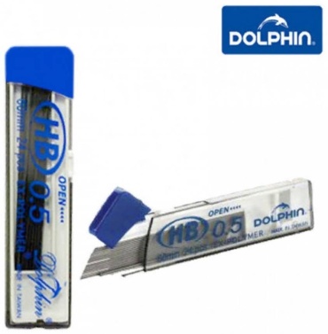 Грифель Dolphin 473226670, HB, 24 шт, 0.5 мм