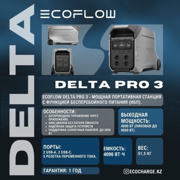 EcoFlow Delta Pro 3 4096 мАч