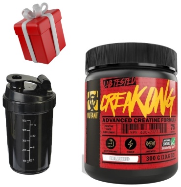 Креатин Mutant Creakong + Шейкер нейтральный 300 г