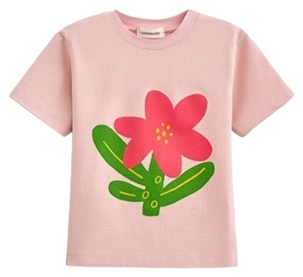 Футболка Loomknits Цветок розовый