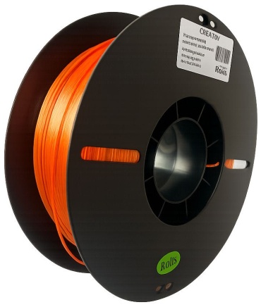 Creat3D PLA Silk 1.75 мм 1 кг оранжевый