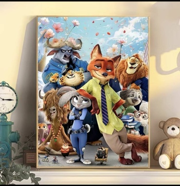 Картинка Зверополис холст на подрамнике 50×40