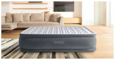 Кровать Intex 64414, 203x152x46 см, насос встроенный