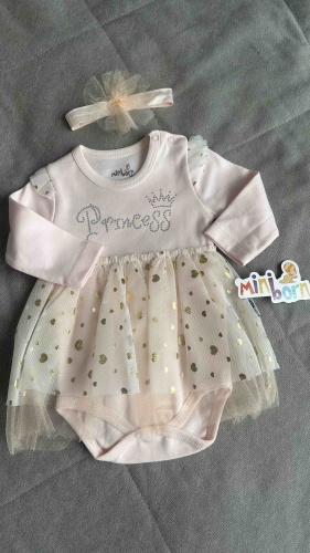 Нарядное платье Miniborn светло-розовый