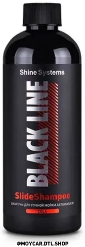 Shine systems автошампунь SSBL987 Black Line SlideShampoo Cola - шампунь для ручной мойки автомобиля 0.4 л
