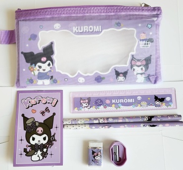 Пенал-косметичка Kuromi, застежка молния, фиолетовый