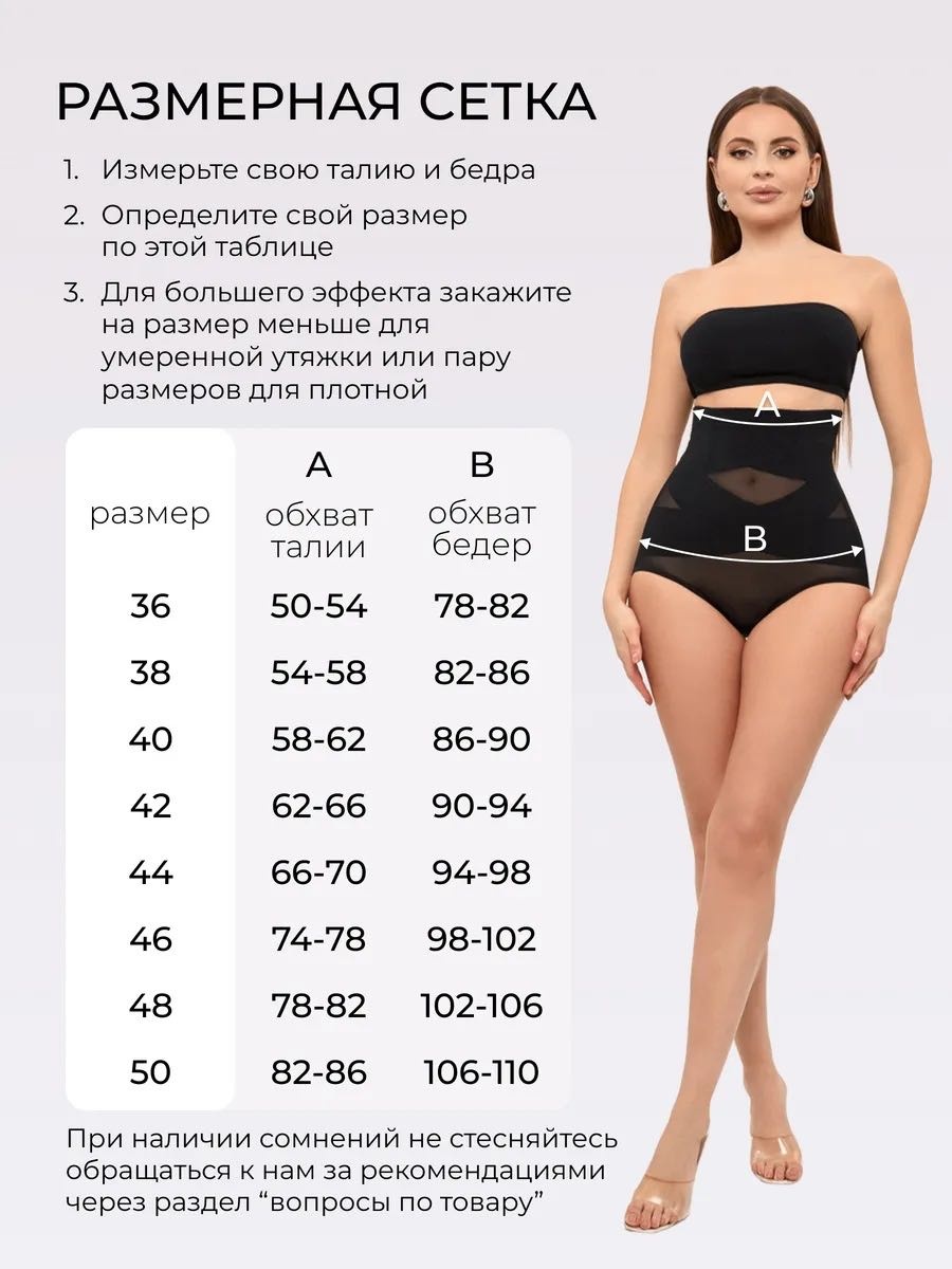 Трусы черный