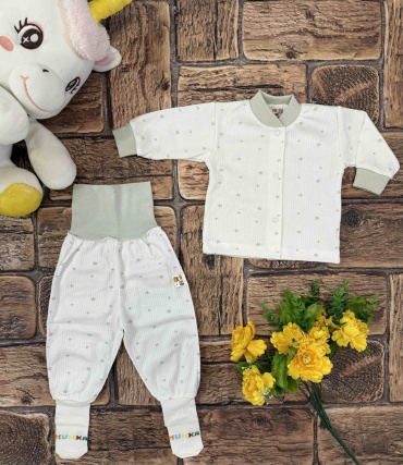 Комплект Munka Kids хаки, бирюзовый