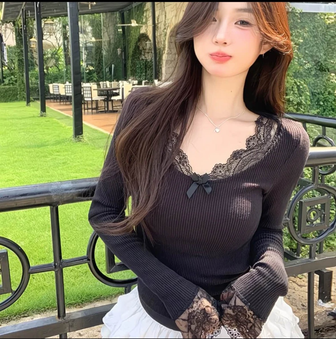Лонгслив черный