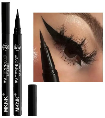 MKNK Водостойкая подводка-фломастер для глаз Waterproof Eyeliner подводка-фломастер черный черный