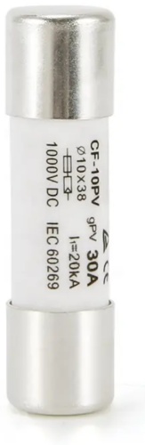 Предохранитель цилиндрический 2 шт, DC1000V-15А-1038
