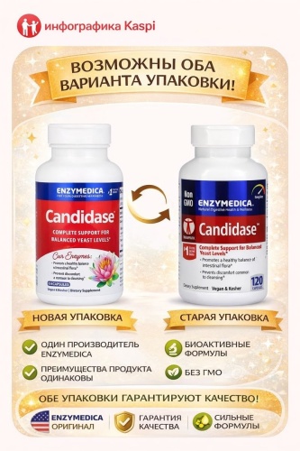 Enzymedica Candidase капсулы 120 шт