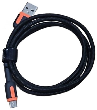Кабель micro-USB 2.0 (F), 1 м, черный