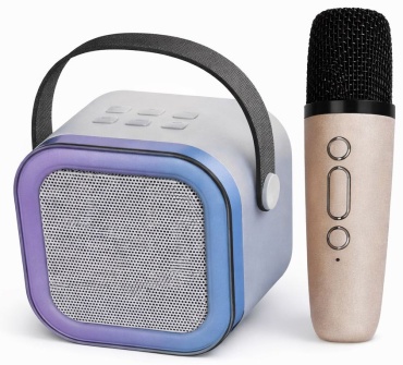 Портативная колонка Karaoke Speaker with Microphone мультиколор