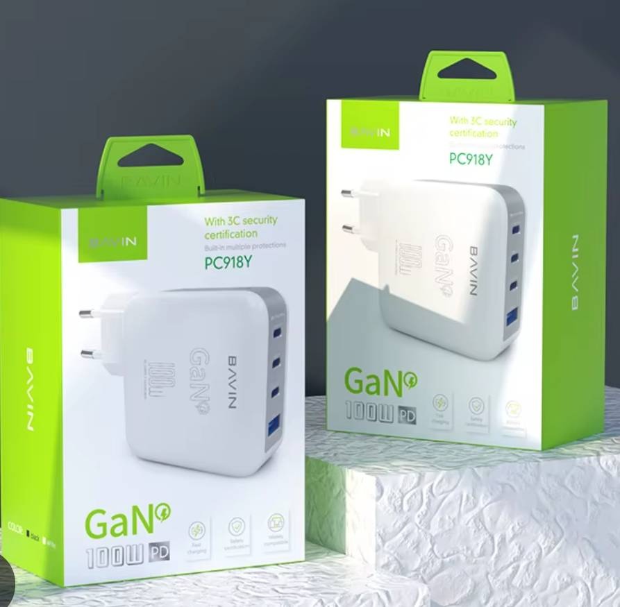Зарядное устройство BAVIN PC918Y USB Type-C, USB белый