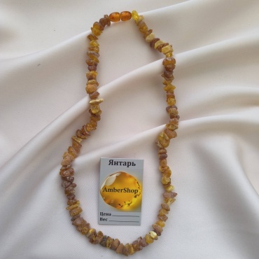 Бусы AmberShop 16839 длина 43 см янтарь янтарь